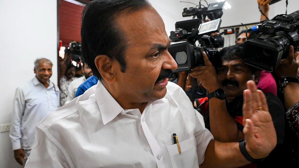 Congress MLA-elect V.D. Satheesan arrives at Cantonment House in Thiruvananthapuram.
