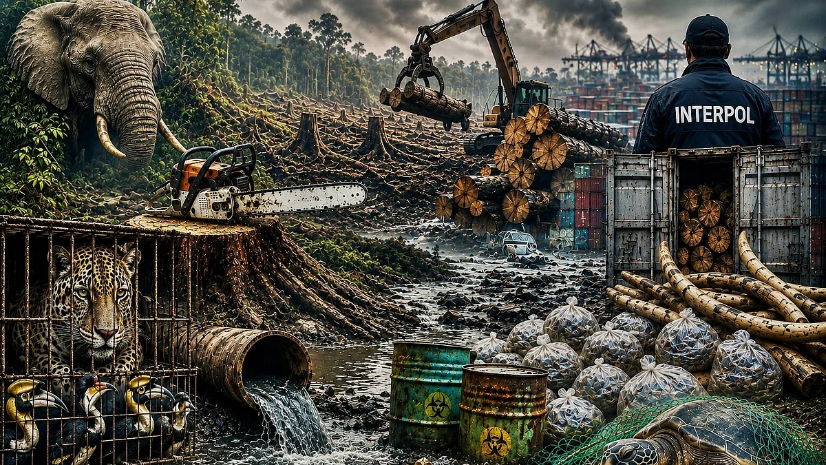 Environmental crime causes damage exceeding $1 trillion annually. 