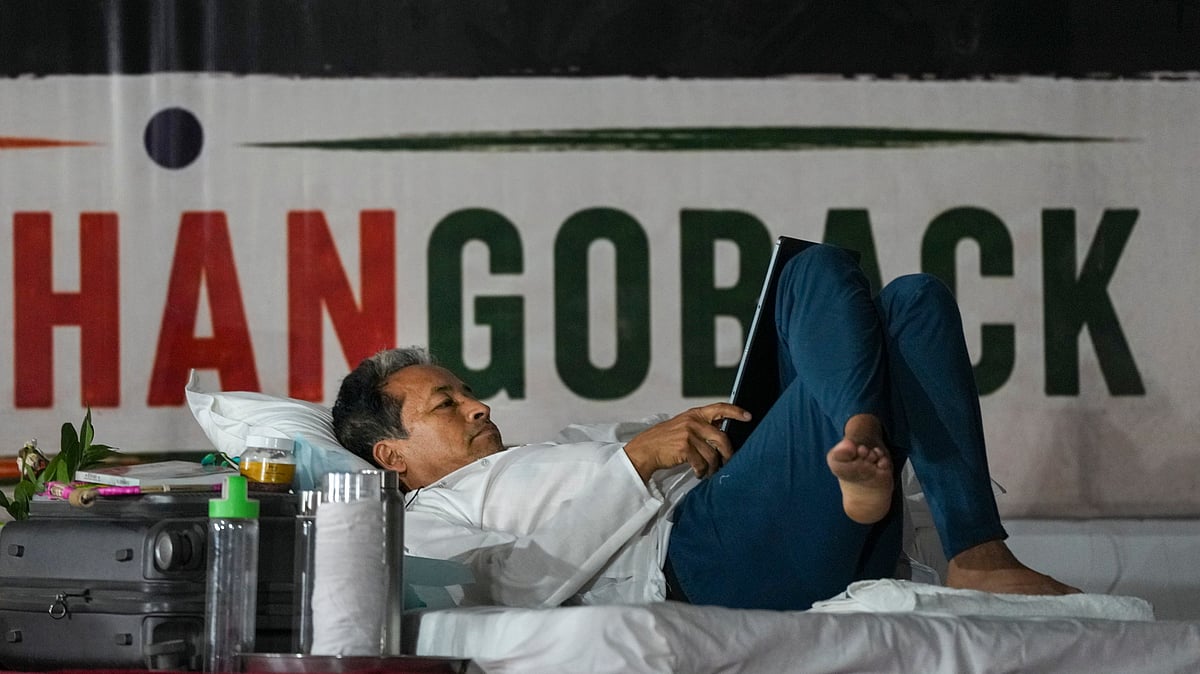 Sonam Wangchuk protests in New Delhi.