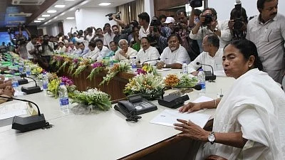File photo of Mamata Banerjee with TMC minister.