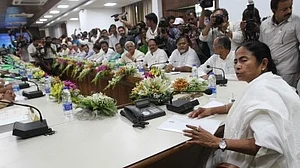 File photo of Mamata Banerjee with TMC minister.