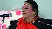 Pandwani singer Teejan Bai.
