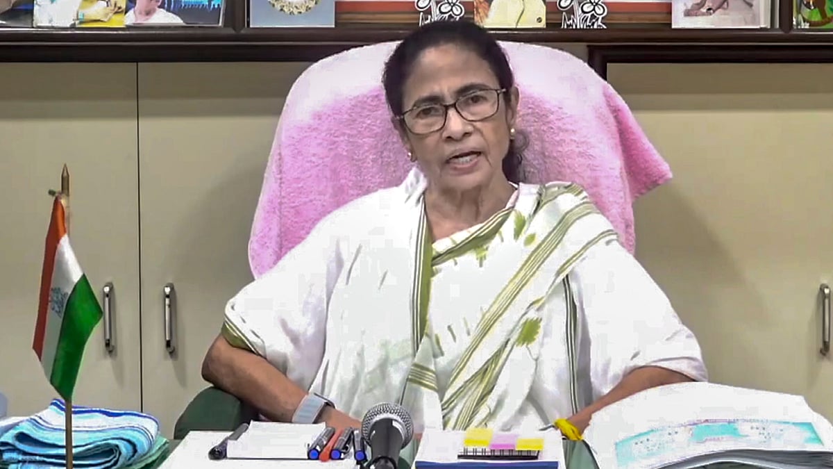 Screen grab from Mamata Banerjee's Facebook live on 4 July