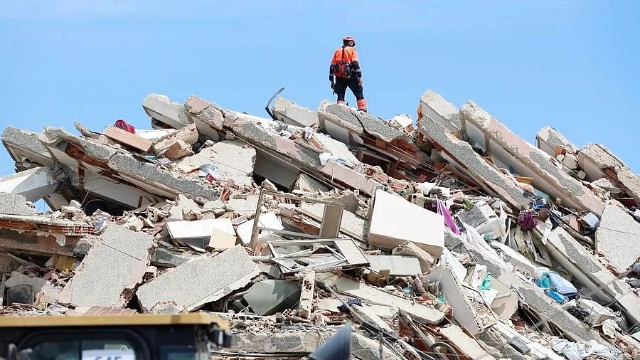 From standing tall to a heap of rubble.