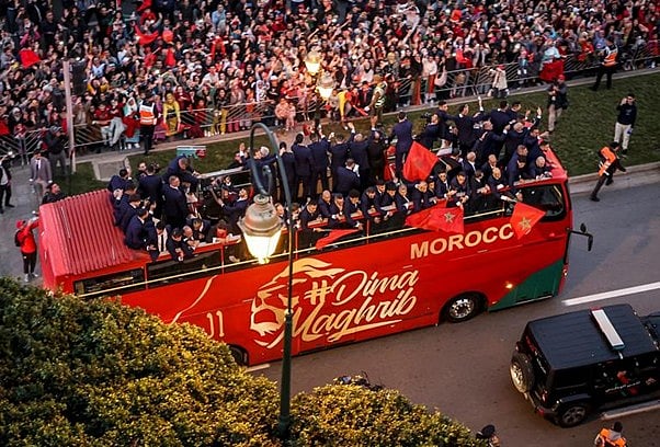 Morocco were awarded a heroes' welcome in 2022