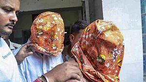 The accused being taken court