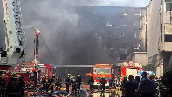At least 28 killed in fire at shoe factory in China's 'shoe capital'