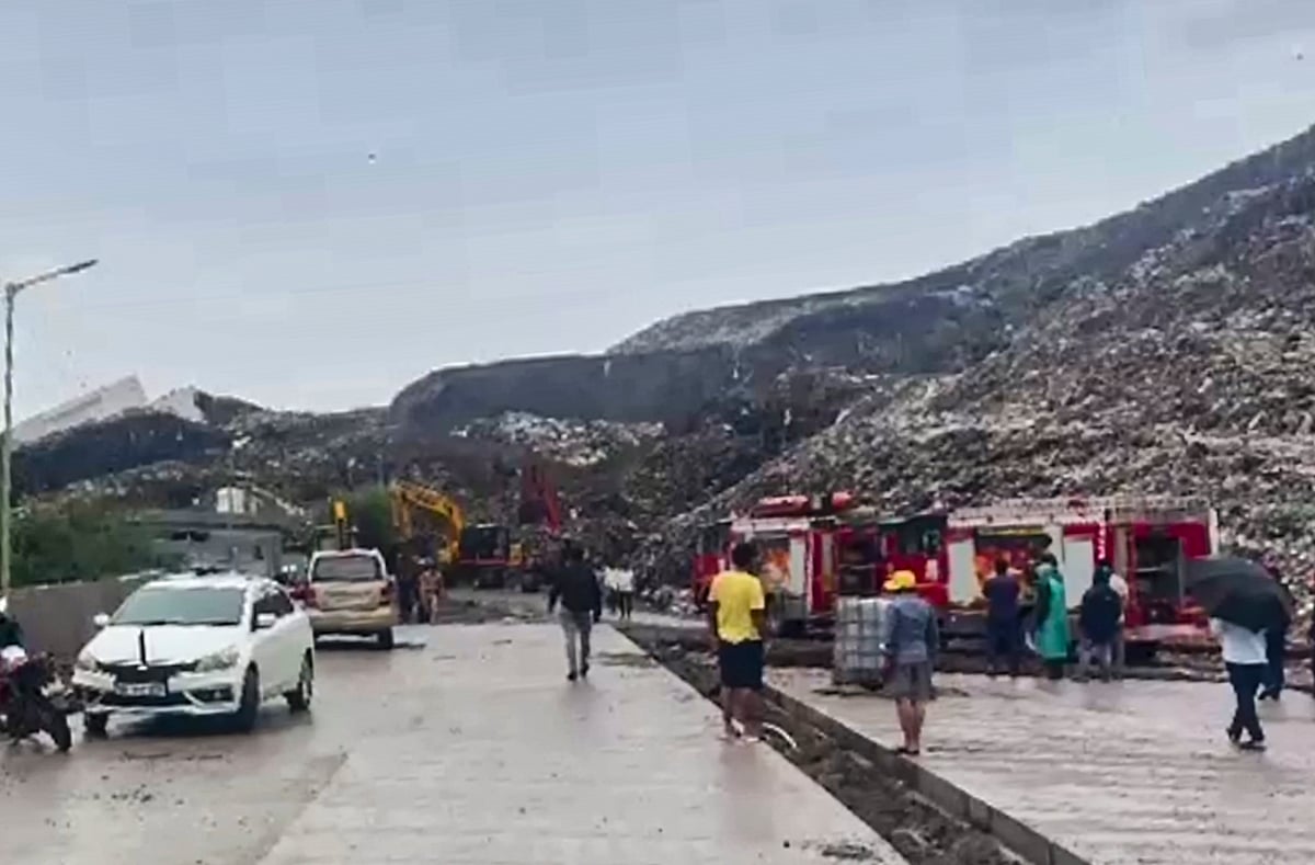 Around 18 people are believed to be trapped under the rubble.