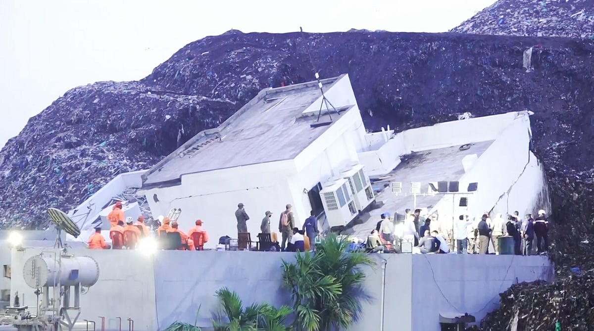Seven people are pulled out of the debris within hours.