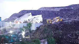 The three-storey building was located within a waste-to-energy plant.