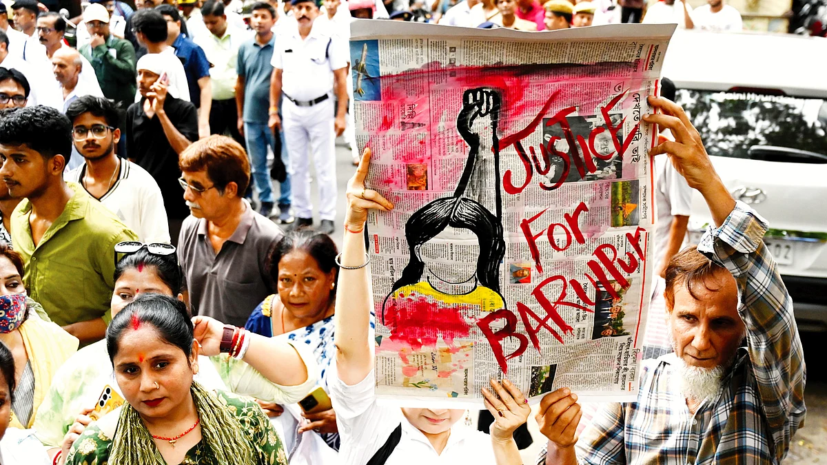 Protestors hit the streets seeking justice for the Baruipur victim