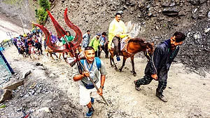 Increased footfall has hastened the melting of the ice lingam in Amarnath's cave temple