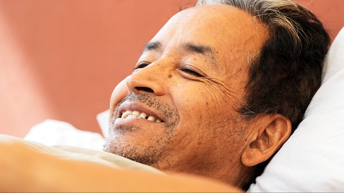 Sonam Wangchuk during a protest in New Delhi.