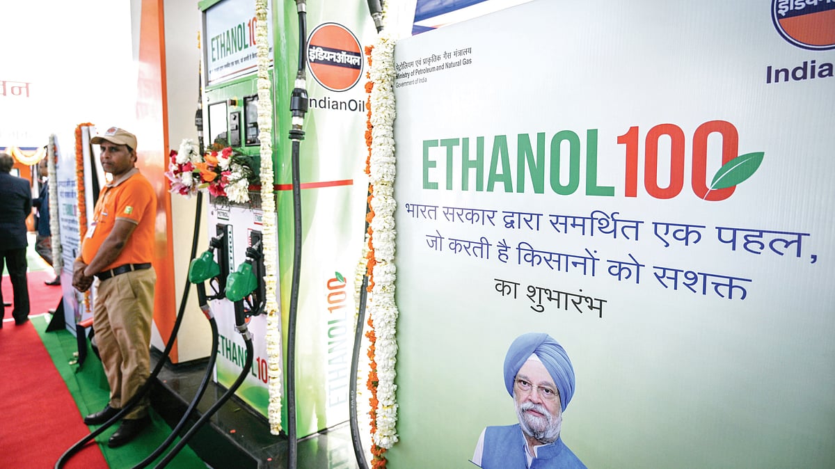 An ethanol 100 pump