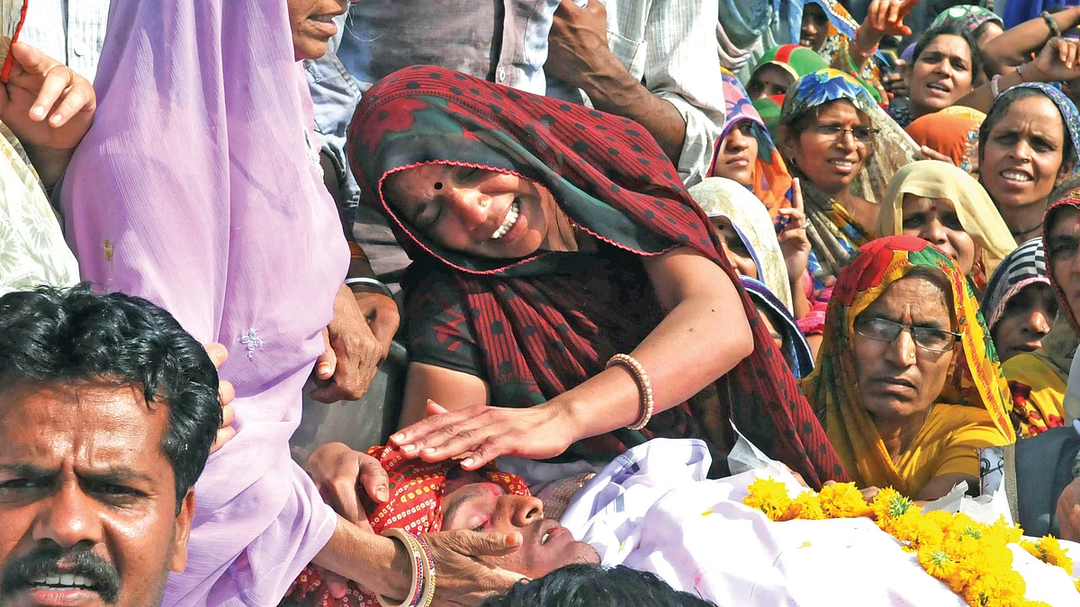 In 2017, MP villagers protested after Abhishek Patidar was killed in police firing during a farmers’ stir