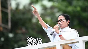 File photo of Mamata Banerjee at a Martyrs' Day rally in Kolkata