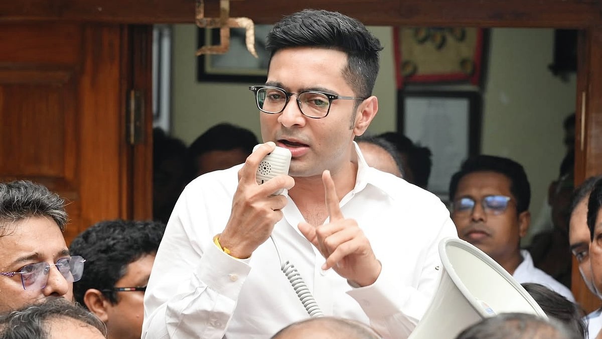 Abhishek Banerjee addresses supporters in Kalighat, 17 July