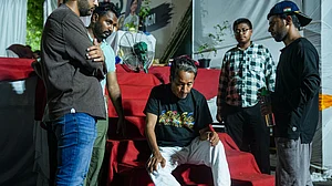 Sonam Wangchuk during his indefinite hunger strike in New Delhi.