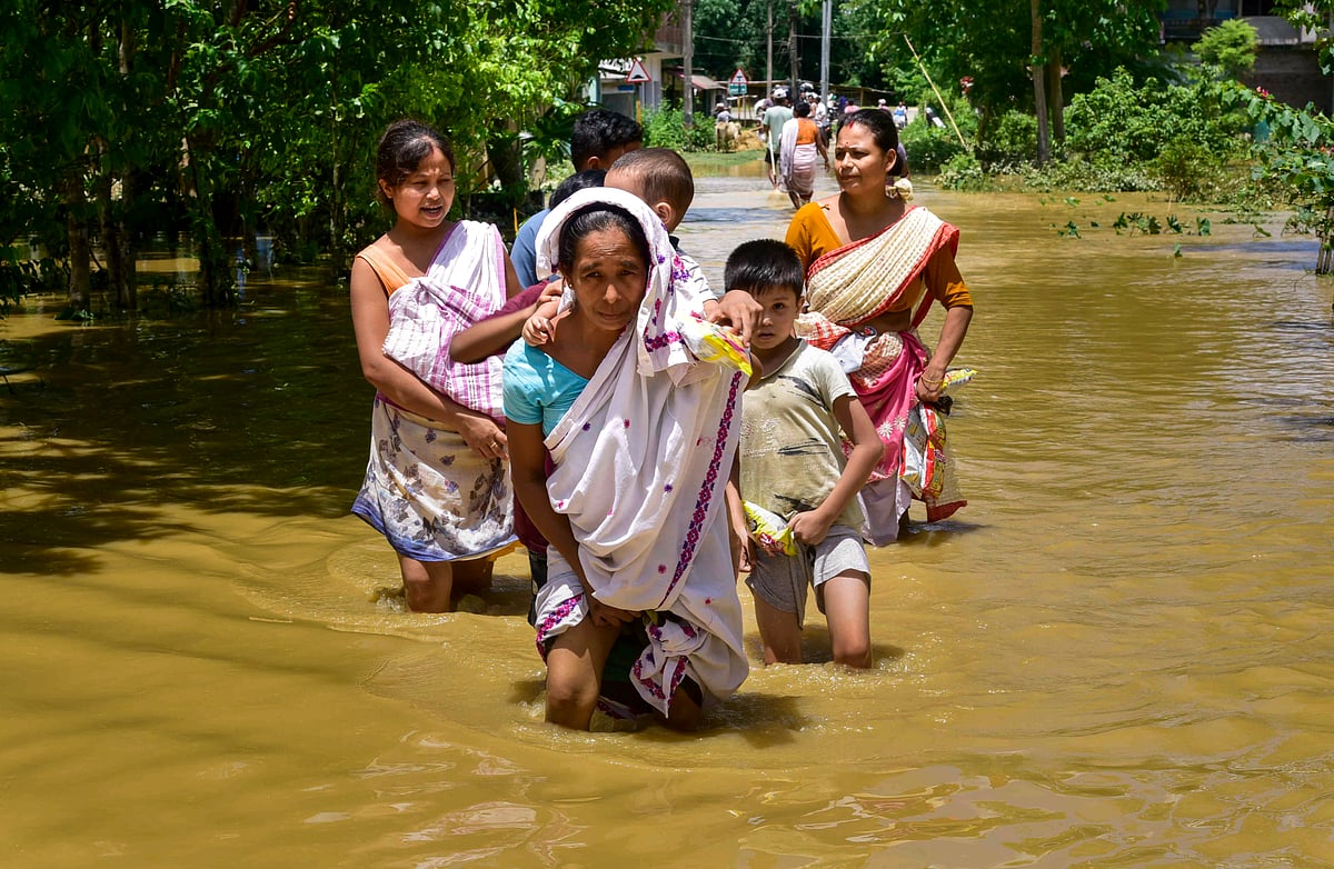 The floods were triggered by an upstream cloudburst