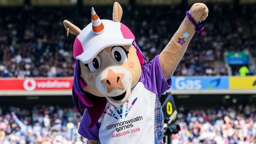 Finnie, the mascot of Glasgow Commonwealth Games