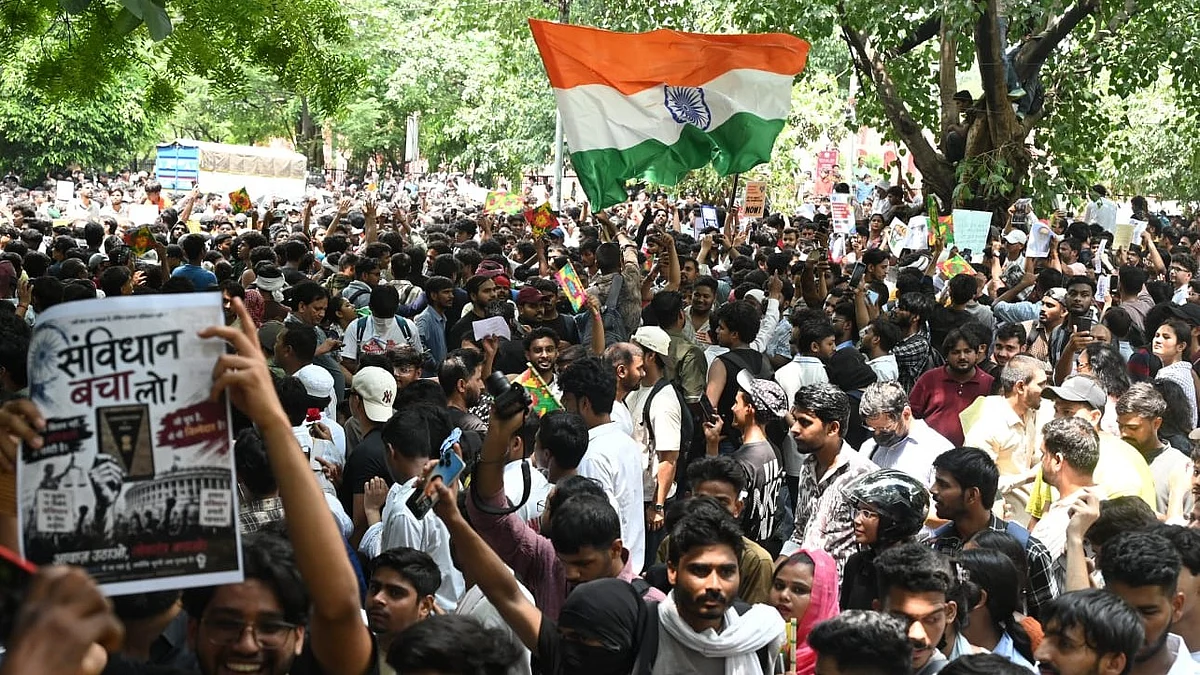 A snapshot of the protest