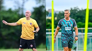 New gurus: Habas (L) and Dilmperis are in charge of East Bengal and Mohun Bagan respectively