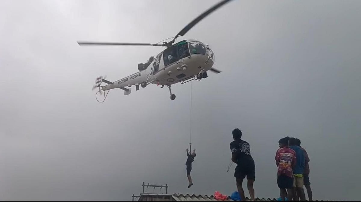Rescue operations underway in Gujarat.