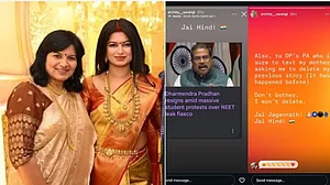 Videos circulating on social media appeared to show her participating in demonstrations.