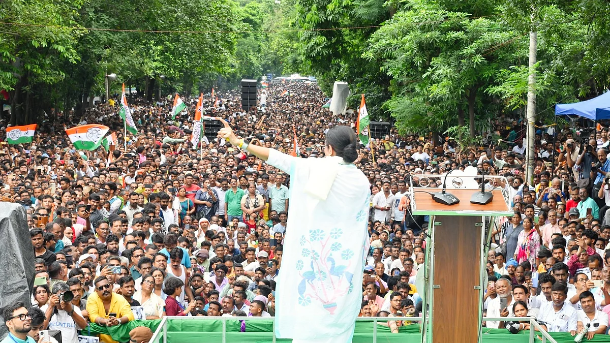 The crowd at this year's 21 July rally