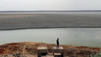 Of the state's 90 major dams, 59 have run dry.