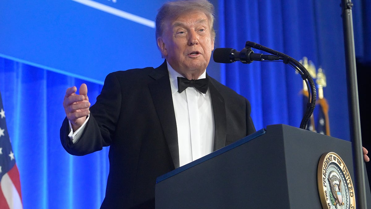 Donald Trump speaks at the White House.