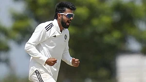 Saransh Jain: The new off spinner in the mix for India's red ball cricket.