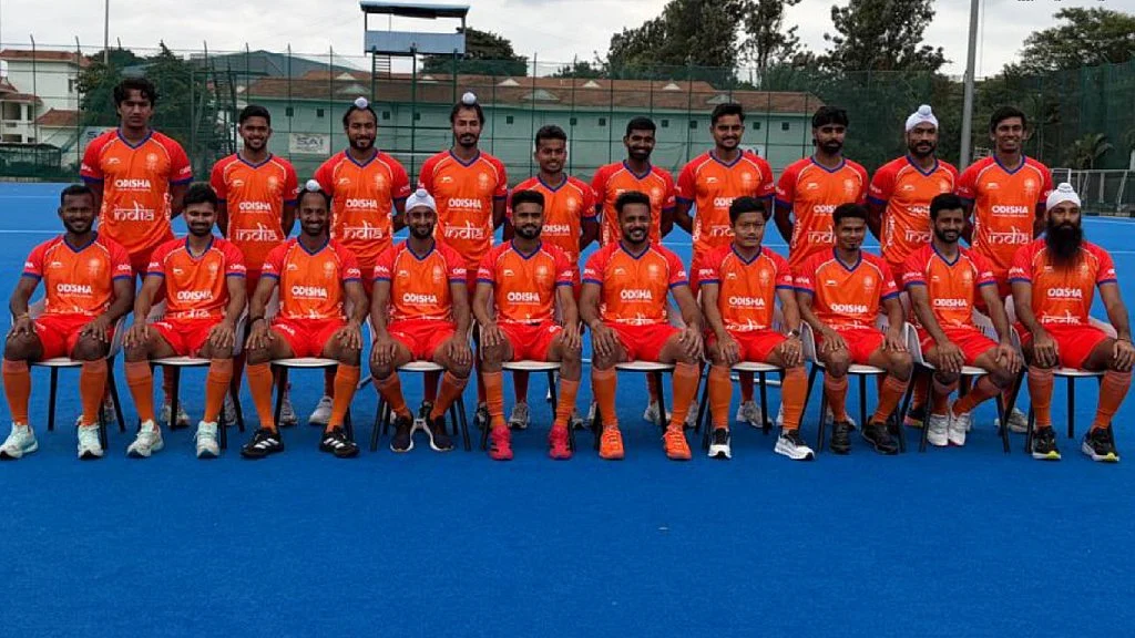 New avatar: Men's World Cup bound Indian team during a photo op.
