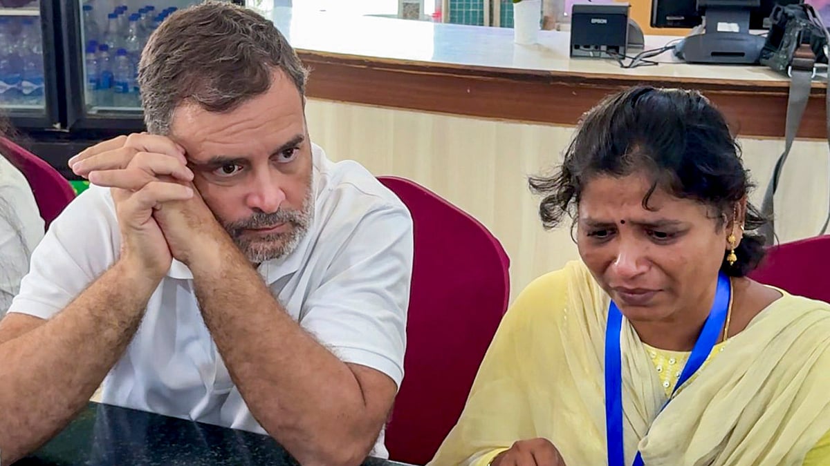 Rahul Gandhi meets family members and relatives of NEET victims during his visit to Chennai.
