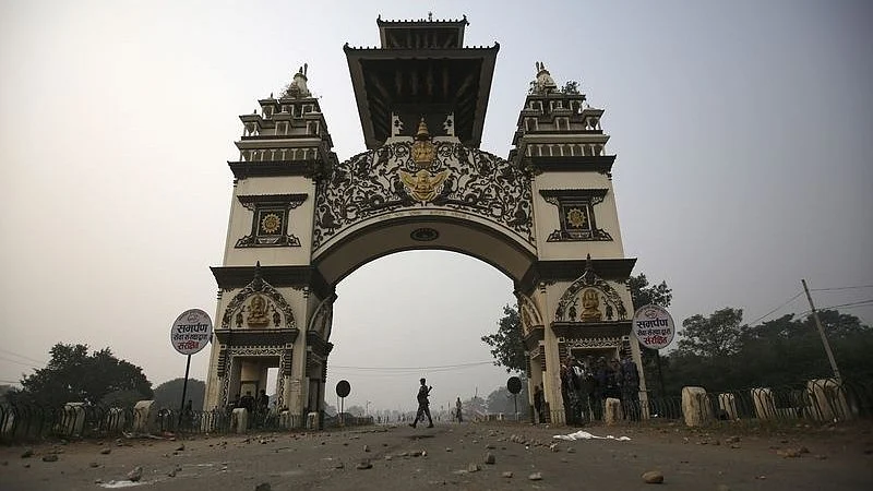 Nepalese authorities imposed an indefinite curfew in parts of Saptari district in Madhesh province.