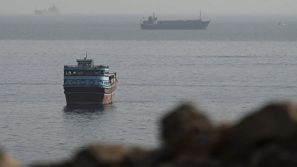 Vessel reported being hit around 2 am while sailing about 37 km northeast of Al Khasab in Oman,