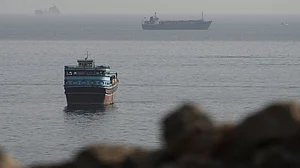 Vessel reported being hit around 2 am while sailing about 37 km northeast of Al Khasab in Oman,
