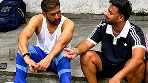 Back to basics: Pant (right) with Dhoni during his stay in Ranchi