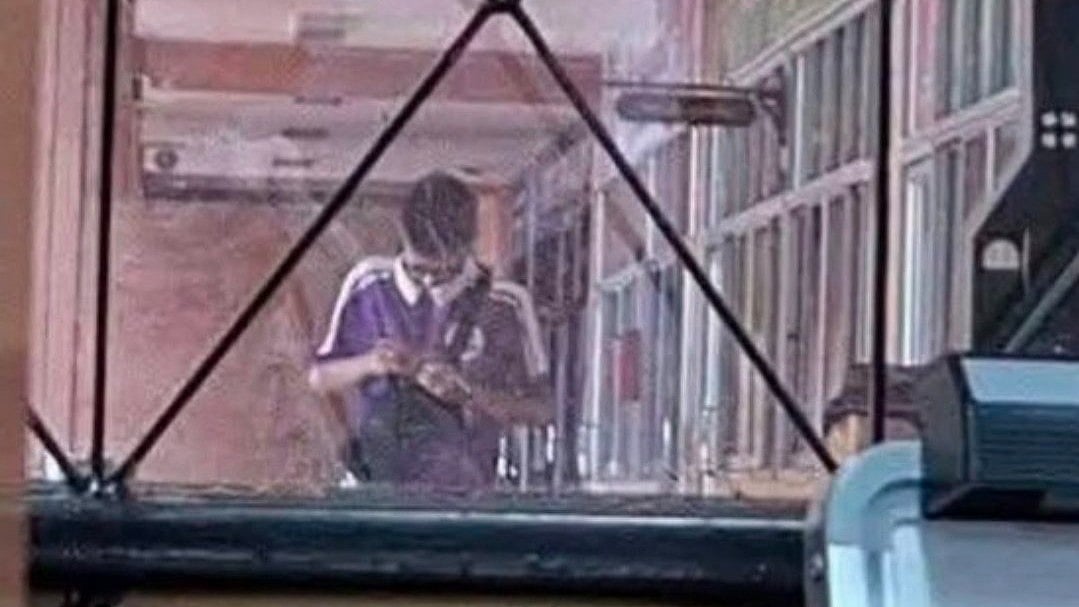 Footage showing the suspected gunman