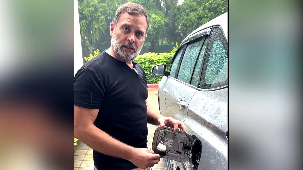 Screenshot from the video released by Rahul Gandhi