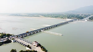 Representative view of Gandak barrage