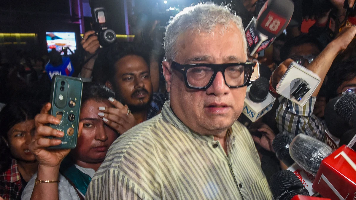 Derek O'Brien speaks to the media in Kolkata.