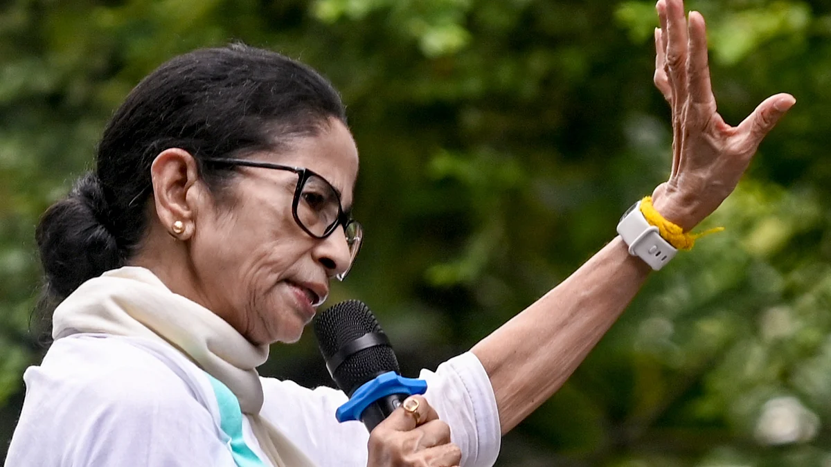 Mamata Banerjee at the foundation day of the Trinamool Chhatra Parishad in Kolkata, 28 Aug