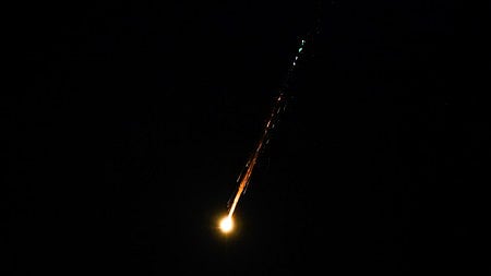 Missiles and drones hit Larak Island during the attack