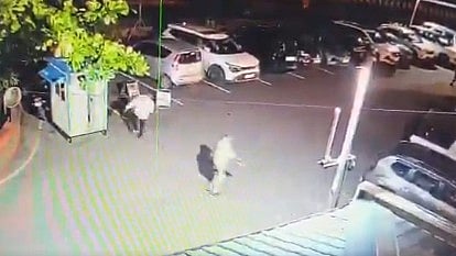 The two shooters captured on CCTV