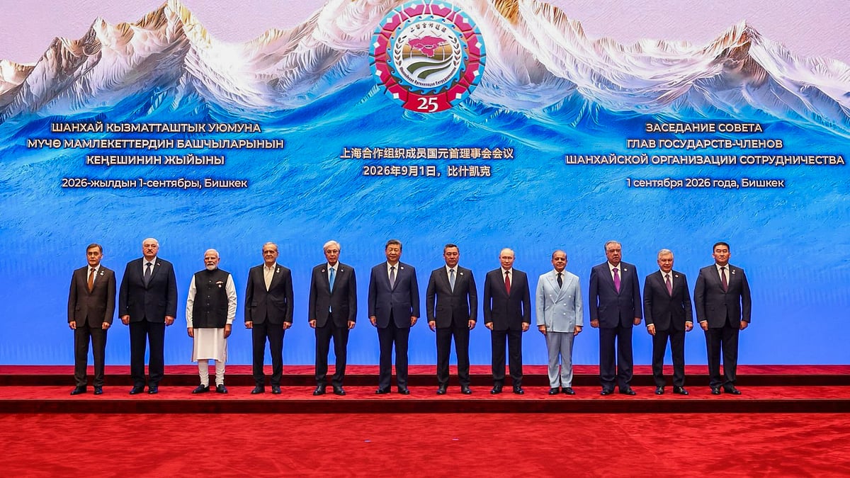Pakistan PM Shehbaz Sharif at the SCO summit is Bishkek
