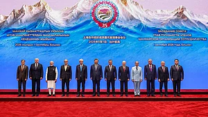 Pakistan PM Shehbaz Sharif at the SCO summit is Bishkek