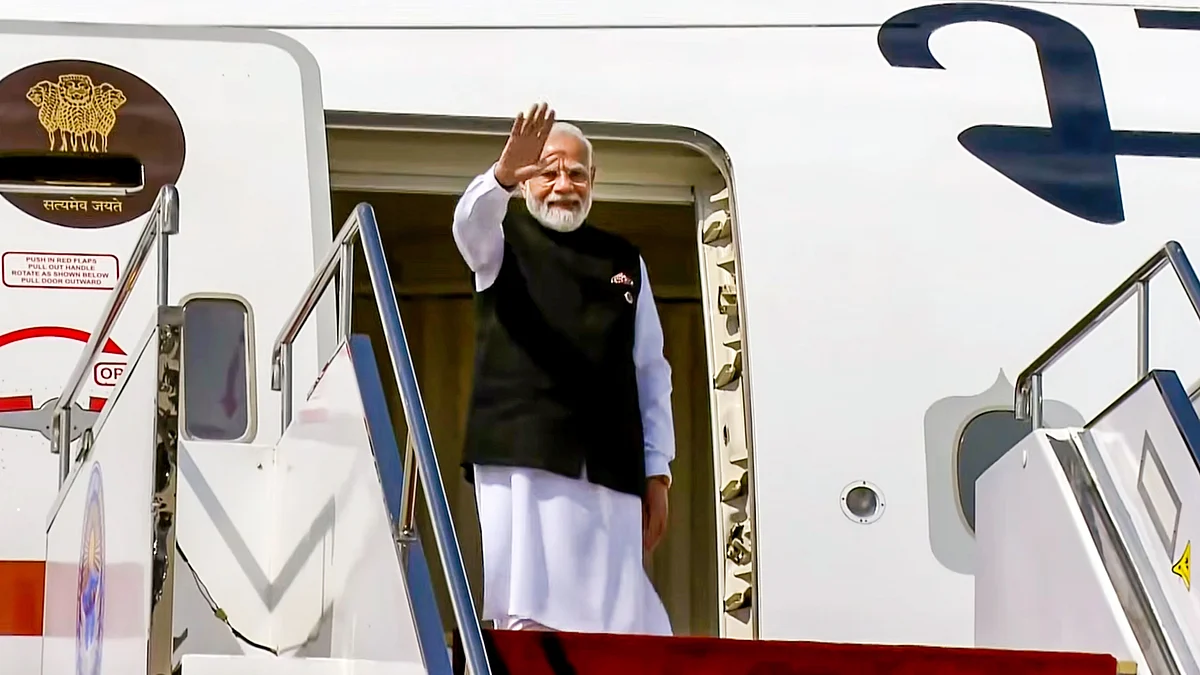 PM Narendra Modi departs for Delhi after concluding his visit to Kyrgyzstan. 1 Sep