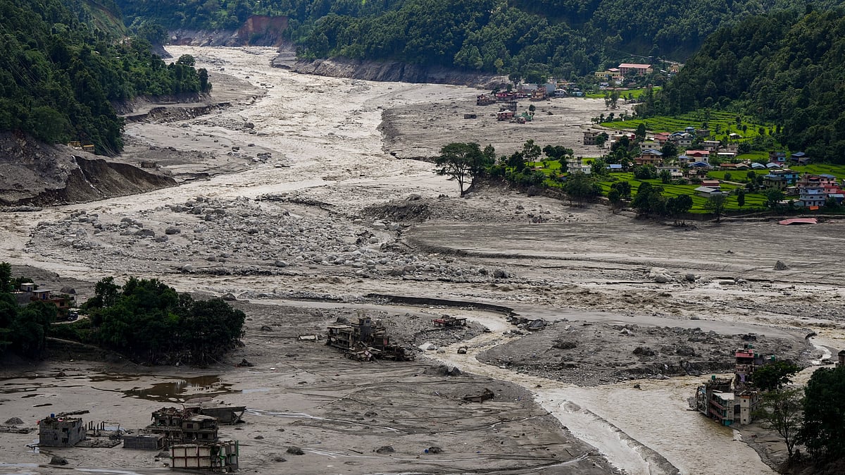 The devastation left behind in Nepal.