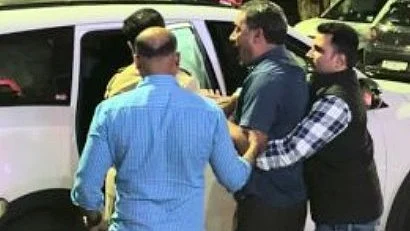 YouTuber Santosh Pandit in police custody.